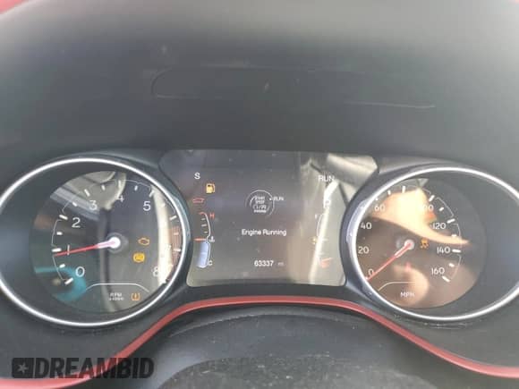 2019 Jeep Compass Trailhawk with VIN 3C4NJDDB2KT713400, listed as a Copart auction lot 84782185 with 63,337 mi miles and Salvage title. Bid and sale history available at DreamBid. Image 9.
