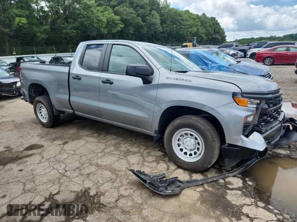2024 Chevrolet Silverado 1500 Work Truck with VIN 1GCRAAEKXRZ315854, listed as a Copart auction lot 60700275 with 19,002 mi miles and Salvage title. Bid and sale history available at DreamBid. Image 4.