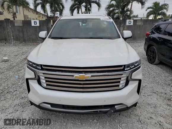 2021 Chevrolet Suburban High Country z VIN 1GNSCGKL3MR222394, wystawiony jako Copart lot #81525444 z przebiegiem 57 363 mil mil oraz Szkoda całkowita • Salvage title. Historia ofert i sprzedaży dostępna na DreamBid. Obrazek 5.