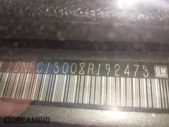 2008 Chevrolet Tahoe LTZ с VIN 1GNFC13008R192473, выставлен на аукционе IAAI как лот 41353411 с пробегом 163 581 миль миль и . История ставок и продаж доступна на DreamBid. Изображение 9.