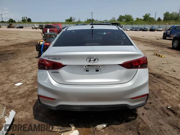 2021 Hyundai Accent SE с VIN 3KPC24A66ME151682, выставлен на аукционе Copart как лот 59195685 с пробегом 36 322 миль миль и Списание • Salvage title. История ставок и продаж доступна на DreamBid. Изображение 6.