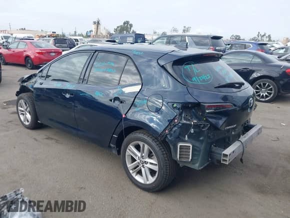 2019 Toyota Corolla SE with VIN JTNK4RBE9K3023865, listed as a IAAI auction lot 43315858 with 97,757 mi miles and . Bid and sale history available at DreamBid. Image 3.