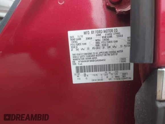 2011 Ford Explorer Limited z VIN 1FMHK8F86BGA06402, wystawiony jako IAAI lot #43179845 z przebiegiem 195 174 mil mil oraz . Historia ofert i sprzedaży dostępna na DreamBid. Obrazek 9.