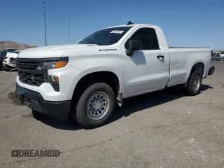 2024 Chevrolet Silverado 1500 Work Truck with VIN 3GCNAAEK0RG353785, listed as a Copart auction lot 50690395 with 8,848 mi miles and Salvage title. Bid and sale history available at DreamBid. Image 1.