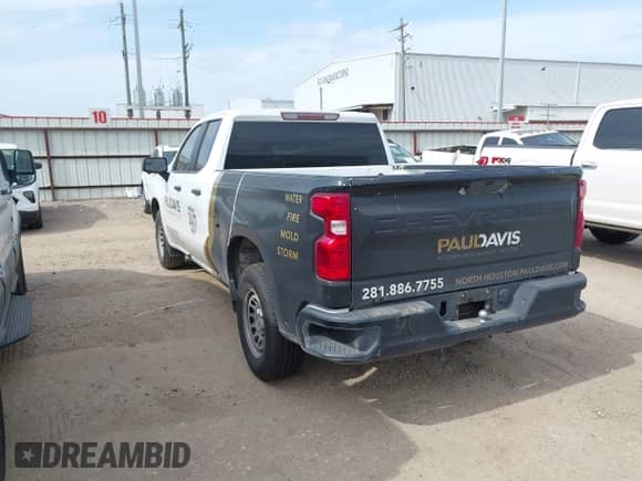 2020 Chevrolet Silverado 1500 Work Truck with VIN 1GCRWAEF4LZ281857, listed as a IAAI auction lot 42062829 with Not provided miles and . Bid and sale history available at DreamBid. Image 3.