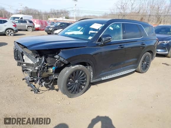 2024 Hyundai Palisade Calligraphy z VIN KM8R7DGE6RU666308, wystawiony jako IAAI lot #41690544 z przebiegiem 21 352 mil mil oraz . Historia ofert i sprzedaży dostępna na DreamBid. Obrazek 18.