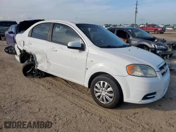 2008 Chevrolet Aveo LS с VIN KL1TD56698B009796, выставлен на аукционе Copart как лот 66697365 с пробегом Не указан миль и Списание • Salvage title. История ставок и продаж доступна на DreamBid. Изображение 4.