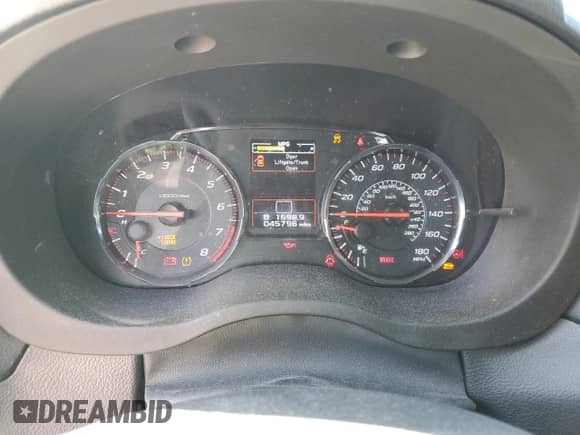 2020 Subaru WRX with VIN JF1VA1A64L9834015, listed as a Copart auction lot 80121085 with 45,796 mi miles and Salvage title. Bid and sale history available at DreamBid. Image 9.