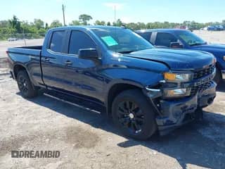 2021 Chevrolet Silverado 1500 Custom with VIN 1GCRWBEK5MZ318208, listed as a IAAI auction lot 42511698 with 29,961 mi miles and . Bid and sale history available at DreamBid. Image 1.