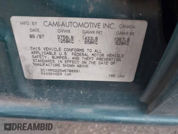 1998 Chevrolet Metro Lsi с VIN 2C1MR5225W6708891, выставлен на аукционе IAAI как лот 42534377 с пробегом 127 801 миль миль и . История ставок и продаж доступна на DreamBid. Изображение 9.