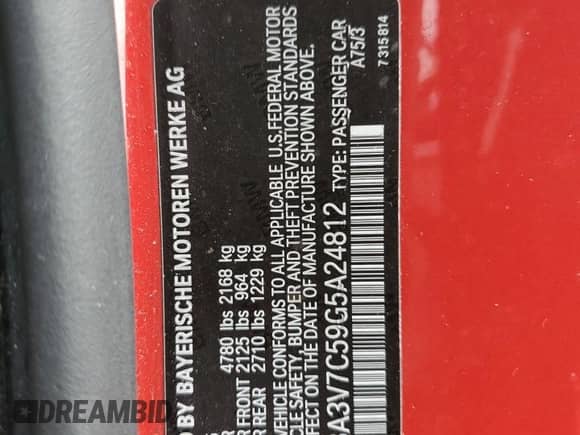 2016 BMW 4 Series 428i с VIN WBA3V7C59G5A24812, выставлен на аукционе Copart как лот 68177155 с пробегом 47 279 миль миль и Списание • Salvage title. История ставок и продаж доступна на DreamBid. Изображение 12.