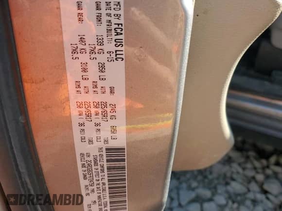 2015 Dodge Grand Caravan SE с VIN 2C4RDGBG5FR724750, выставлен на аукционе Copart как лот 67988985 с пробегом 269 881 миль миль и Чистый • Clean title. История ставок и продаж доступна на DreamBid. Изображение 13.