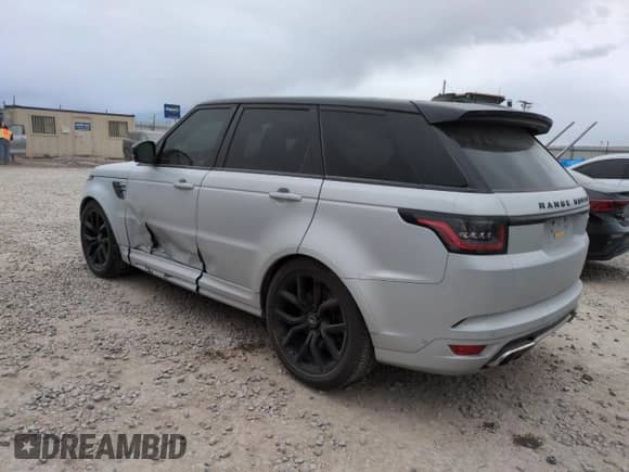 2022 Land Rover Range Rover Sport SVR with VIN SALWZ2RE2NA220101, listed as a Copart auction lot 54006325 with 24,809 mi miles and Salvage title. Bid and sale history available at DreamBid. Image 2.