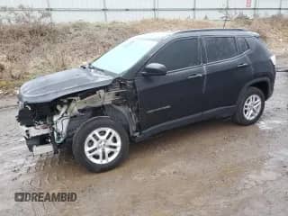 2018 Jeep Compass Sport z VIN 3C4NJDAB5JT179084, wystawiony jako Copart lot #86838384 z przebiegiem 87 549 mil mil oraz Szkoda całkowita • Salvage title. Historia ofert i sprzedaży dostępna na DreamBid. Obrazek 1.