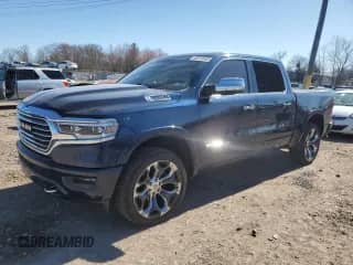 2020 Ram 1500 Longhorn with VIN 1C6SRFKT0LN164260, listed as a Copart auction lot 50313555 with Not provided miles and Salvage title. Bid and sale history available at DreamBid. Image 1.
