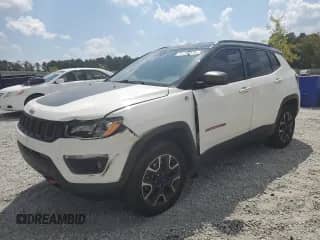 2021 Jeep Compass Trailhawk with VIN 3C4NJDDB4MT572347, listed as a Copart auction lot 71123375 with 82,708 mi miles and Salvage title. Bid and sale history available at DreamBid. Image 1.