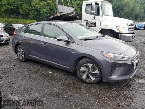 2019 Hyundai Ioniq SEL with VIN KMHC75LC0KU105804, listed as a Copart auction lot 66910395 with 110,968 mi miles and Salvage title. Bid and sale history available at DreamBid. Image 4.