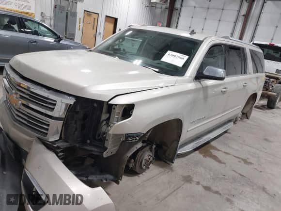 2015 Chevrolet Suburban LTZ с VIN 1GNSKKKC9FR289610, выставлен на аукционе IAAI как лот 43007568 с пробегом 119 196 миль миль и . История ставок и продаж доступна на DreamBid. Изображение 2.