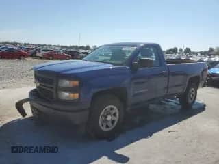 2014 Chevrolet Silverado 1500 Work Truck with VIN 1GCNCPEH0EZ243136, listed as a Copart auction lot 84300795 with 149,475 mi miles and Salvage title. Bid and sale history available at DreamBid. Image 1.