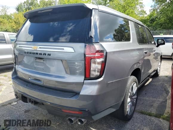 2021 Chevrolet Suburban High Country z VIN 1GNSCGKL4MR219973, wystawiony jako Copart lot #69418885 z przebiegiem 64 244 mil mil oraz Szkoda całkowita • Salvage title. Historia ofert i sprzedaży dostępna na DreamBid. Obrazek 3.