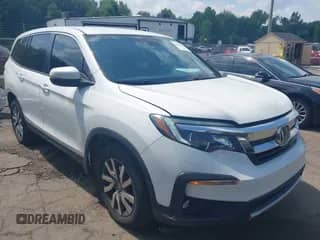 2020 Honda Pilot EX z VIN 5FNYF6H39LB068872, wystawiony jako IAAI lot #42540906 z przebiegiem 120 566 mil mil oraz . Historia ofert i sprzedaży dostępna na DreamBid. Obrazek 1.