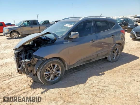 2014 Hyundai Tucson Limited with VIN KM8JU3AG7EU845395, listed as a Copart auction lot 67636925 with 111,926 mi miles and Salvage title. Bid and sale history available at DreamBid. Image 1.