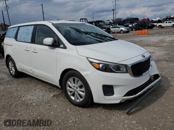 2016 Kia Sedona L с VIN KNDMA5C13G6207196, выставлен на аукционе Copart как лот 83971025 с пробегом Не указан миль и Списание • Salvage title. История ставок и продаж доступна на DreamBid. Изображение 4.