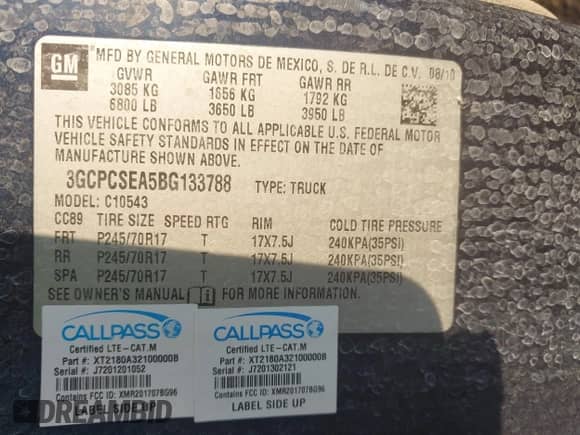 2011 Chevrolet Silverado 1500 LT с VIN 3GCPCSEA5BG133788, выставлен на аукционе IAAI как лот 43192400 с пробегом 224 413 миль миль и . История ставок и продаж доступна на DreamBid. Изображение 9.