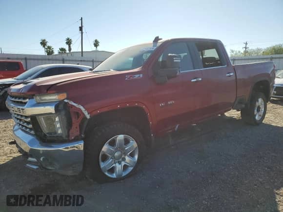 2022 Chevrolet Silverado 2500HD LTZ z VIN 1GC4YPEY2NF260079, wystawiony jako Copart lot #49310065 z przebiegiem 31 949 mil mil oraz Szkoda całkowita • Salvage title. Historia ofert i sprzedaży dostępna na DreamBid. Obrazek 1.