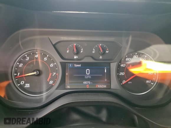 2021 Chevrolet Camaro 1LS with VIN 1G1FB1RX8M0142184, listed as a Copart auction lot 81690585 with 48,075 mi miles and Salvage title. Bid and sale history available at DreamBid. Image 9.