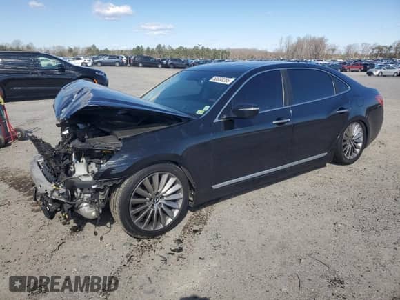 2015 Hyundai Equus Signature z VIN KMHGH4JH6FU091615, wystawiony jako Copart lot #50660285 z przebiegiem 146 950 mil mil oraz Czysty tytuł • Clean title. Historia ofert i sprzedaży dostępna na DreamBid. Obrazek 1.