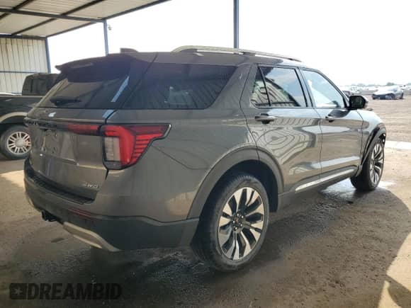 2025 Ford Explorer Platinum с VIN 1FMUK8HH9SGB66768, выставлен на аукционе Copart как лот 71634405 с пробегом 4 082 миль миль и На запчасти • Non repairable. История ставок и продаж доступна на DreamBid. Изображение 3.