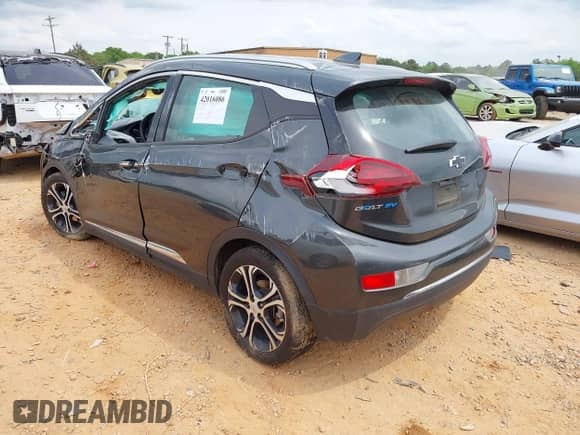 2020 Chevrolet Bolt EV Premier with VIN 1G1FZ6S08L4119923, listed as a IAAI auction lot 42016086 with Not provided miles and . Bid and sale history available at DreamBid. Image 3.