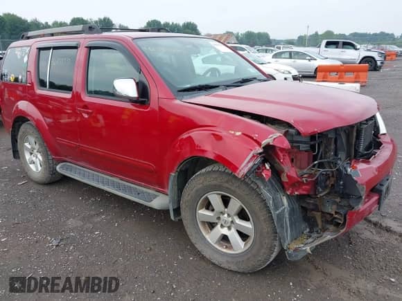 2012 Nissan Pathfinder SV with VIN 5N1AR1NB1CC633681, listed as a IAAI auction lot 42858437 with 153,974 mi miles and . Bid and sale history available at DreamBid. Image 1.