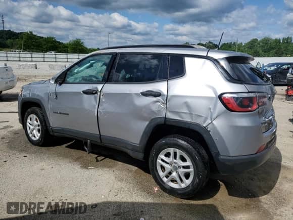 2017 Jeep Compass Sport with VIN 3C4NJDAB7HT656026, listed as a Copart auction lot 57790745 with Not provided miles and Non repairable. Bid and sale history available at DreamBid. Image 2.