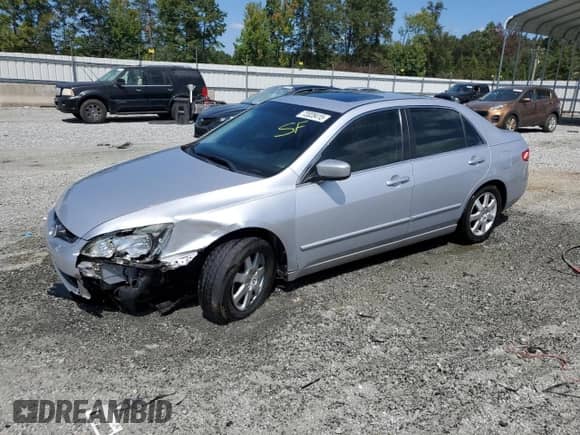 2005 Honda Accord EX-L с VIN 1HGCM665X5A001862, выставлен на аукционе Copart как лот 72028415 с пробегом 113 370 миль миль и Списание • Salvage title. История ставок и продаж доступна на DreamBid. Изображение 1.
