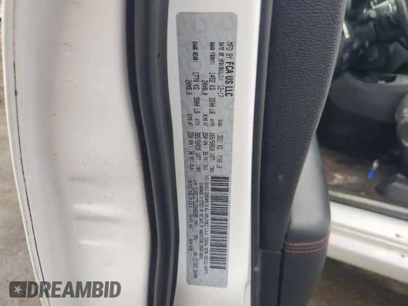 2018 Dodge Durango R/T with VIN 1C4SDJCT2JC248209, listed as a Copart auction lot 49110595 with Not provided miles and Salvage title. Bid and sale history available at DreamBid. Image 12.