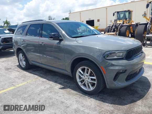 2023 Dodge Durango GT Premium with VIN 1C4RDJDG9PC637552, listed as a IAAI auction lot 42669239 with 43,853 mi miles and . Bid and sale history available at DreamBid. Image 1.