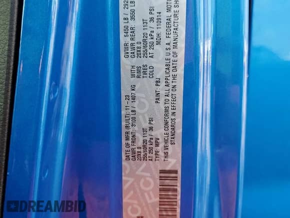 2024 Jeep Wrangler Sport S с VIN 1C4RJXN68RW199254, выставлен на аукционе Copart как лот 44151165 с пробегом 10 897 миль миль и Списание • Salvage title. История ставок и продаж доступна на DreamBid. Изображение 13.