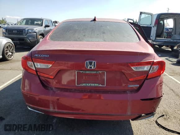 2021 Honda Accord EX-L z VIN 1HGCV3F51MA012548, wystawiony jako Copart lot #84023165 z przebiegiem 21 999 mil mil oraz Szkoda całkowita • Salvage title. Historia ofert i sprzedaży dostępna na DreamBid. Obrazek 6.