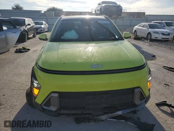 2024 Hyundai Kona Limited с VIN KM8HE3A36RU108607, выставлен на аукционе Copart как лот 70826485 с пробегом 33 664 миль миль и Списание • Salvage title. История ставок и продаж доступна на DreamBid. Изображение 5.