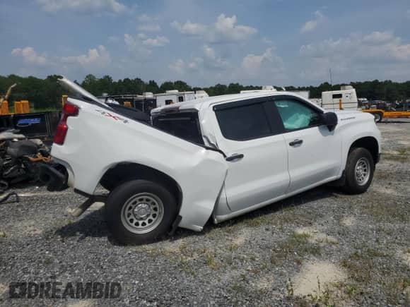 2023 Chevrolet Silverado 1500 Work Truck with VIN 1GCPDAEK3PZ217695, listed as a Copart auction lot 59963135 with Not provided miles and Salvage title. Bid and sale history available at DreamBid. Image 3.