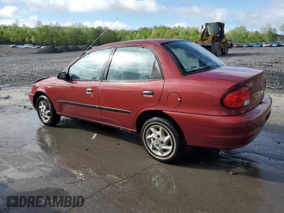 2000 Chevrolet Metro Lsi z VIN 2C1MR5222Y6727126, wystawiony jako Copart lot #55769155 z przebiegiem 103 837 mil mil oraz Szkoda całkowita • Salvage title. Historia ofert i sprzedaży dostępna na DreamBid. Obrazek 2.