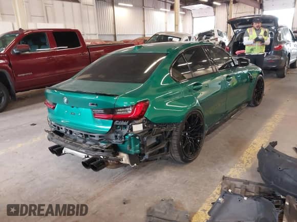 2024 BMW M3 Competition xDrive with VIN WBS43AY0XRFT45221, listed as a IAAI auction lot 42254646 with Not provided miles and . Bid and sale history available at DreamBid. Image 4.