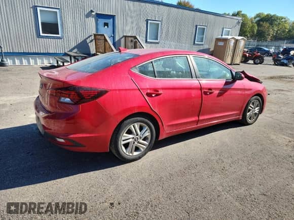 2020 Hyundai Elantra Value Edition with VIN 5NPD84LF5LH615040, listed as a Copart auction lot 84831055 with 47,006 mi miles and Salvage title. Bid and sale history available at DreamBid. Image 3.