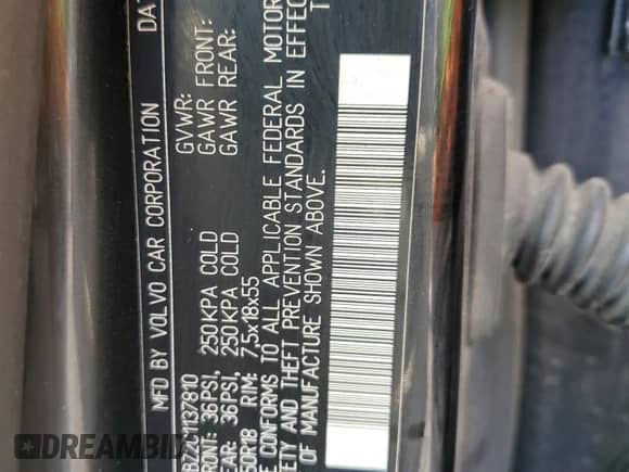 2012 Volvo XC70 T6 z VIN YV4902BZ2C1137810, wystawiony jako Copart lot #67138685 z przebiegiem 216 667 mil mil oraz Szkoda całkowita • Salvage title. Historia ofert i sprzedaży dostępna na DreamBid. Obrazek 12.