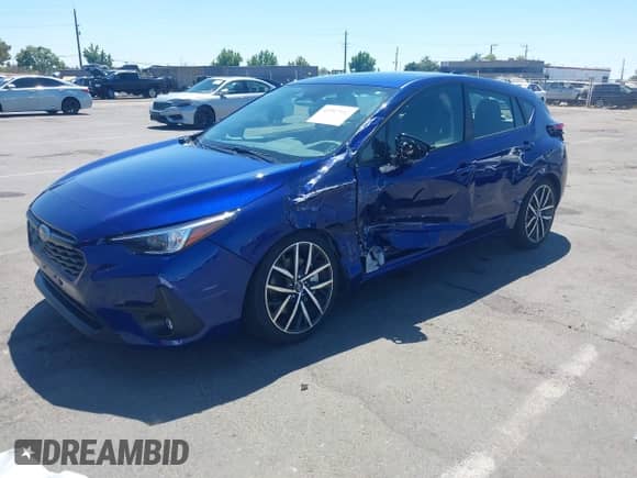 2024 Subaru Impreza Special Sports with VIN JF1GUAFC8R8303123, listed as a IAAI auction lot 42907952 with 15,338 mi miles and . Bid and sale history available at DreamBid. Image 2.