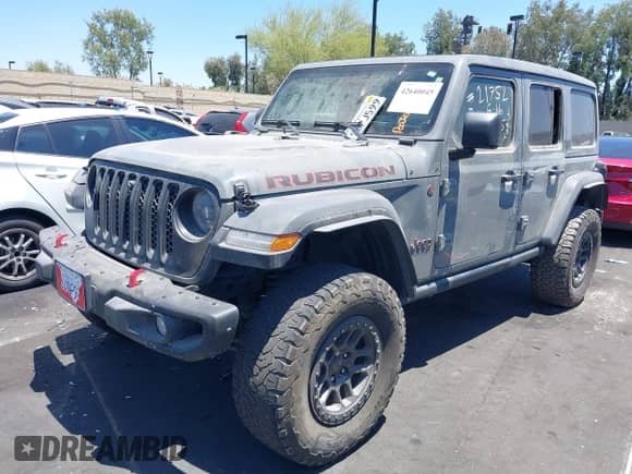 2023 Jeep Wrangler Rubicon with VIN 1C4JJXFG7PW541813, listed as a IAAI auction lot 42640045 with 53,645 mi miles and . Bid and sale history available at DreamBid. Image 16.