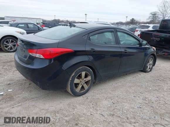 2011 Hyundai Elantra GLS with VIN KMHDH4AE9BU109561, listed as a IAAI auction lot 41493314 with 251,166 mi miles and . Bid and sale history available at DreamBid. Image 4.