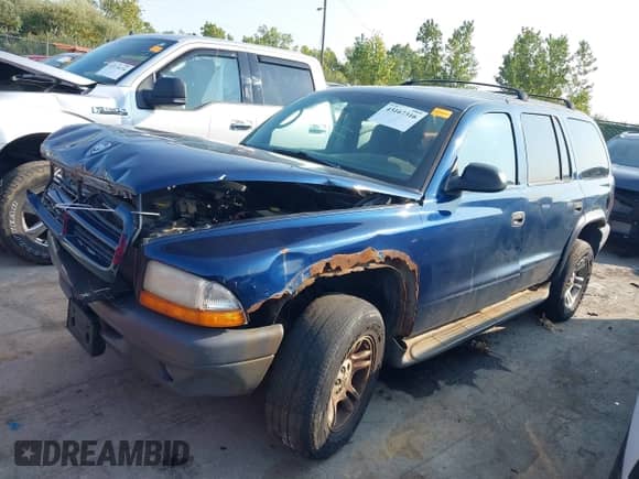 2003 Dodge Durango Sport with VIN 1D8HS38N23F526602, listed as a IAAI auction lot 43167316 with 181,309 mi miles and . Bid and sale history available at DreamBid. Image 2.